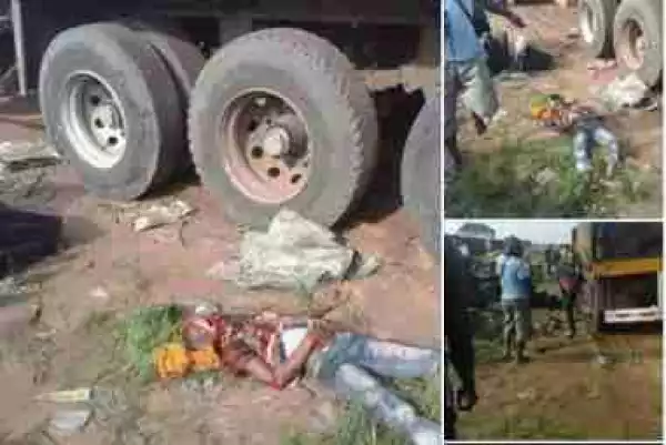 Truck Crushes Boy To Death In Aba (Graphic Photos)